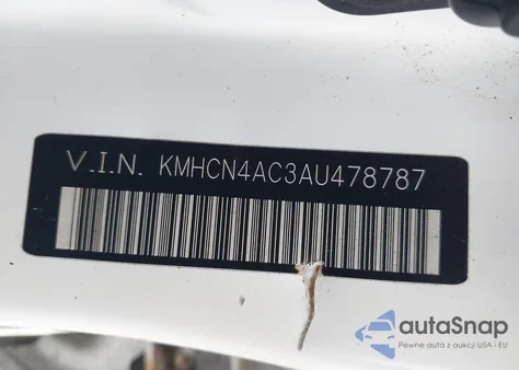 2010 Hyundai Accent Gls from USA, damaged, VIN KMHCN4AC3AU478787